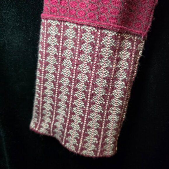 Sparrow Anthropologie Patchwork Jacquard Cardigan Sweater Wrap S - Picture 7 of 16